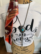 Load image into Gallery viewer, Turquoise Concho Bolo