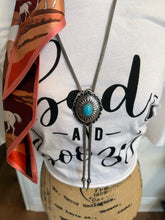 Load image into Gallery viewer, Turquoise Concho Bolo
