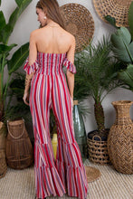 Load image into Gallery viewer, Valentína Smocked Bell Flare Jumpsuit