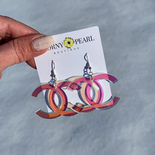 Load image into Gallery viewer, Acrylic Mono Iridescent Earrings