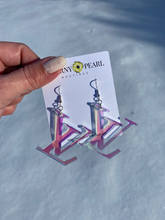 Load image into Gallery viewer, Iridescent Mono Acrylic Earrings
