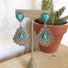 Load image into Gallery viewer, Loretta Turquoise Boho Earrings