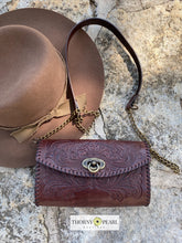 Load image into Gallery viewer, Yazmine Mexican Crossbody/Clutch (Merlot)