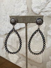 Load image into Gallery viewer, Rhinestone My World Teardrop Earrings