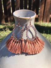 Load image into Gallery viewer, Dulce Tassel Rhinestone Earrings