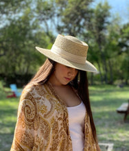 Load image into Gallery viewer, Monroe Straw Boater Hat