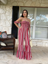Load image into Gallery viewer, Valentína Smocked Bell Flare Jumpsuit