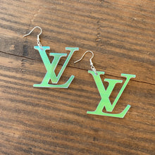 Load image into Gallery viewer, Iridescent Mono Acrylic Earrings