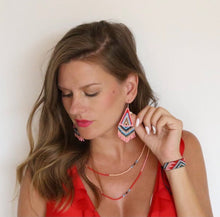 Load image into Gallery viewer, Bubble Gum Beaded Earrings
