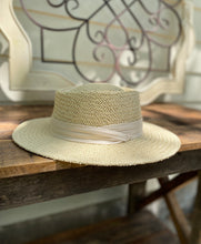 Load image into Gallery viewer, Monroe Straw Boater Hat